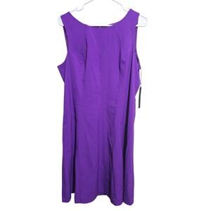 NEW Ivanka Trump Sheath Dress Purple Lined Size 14   (945)